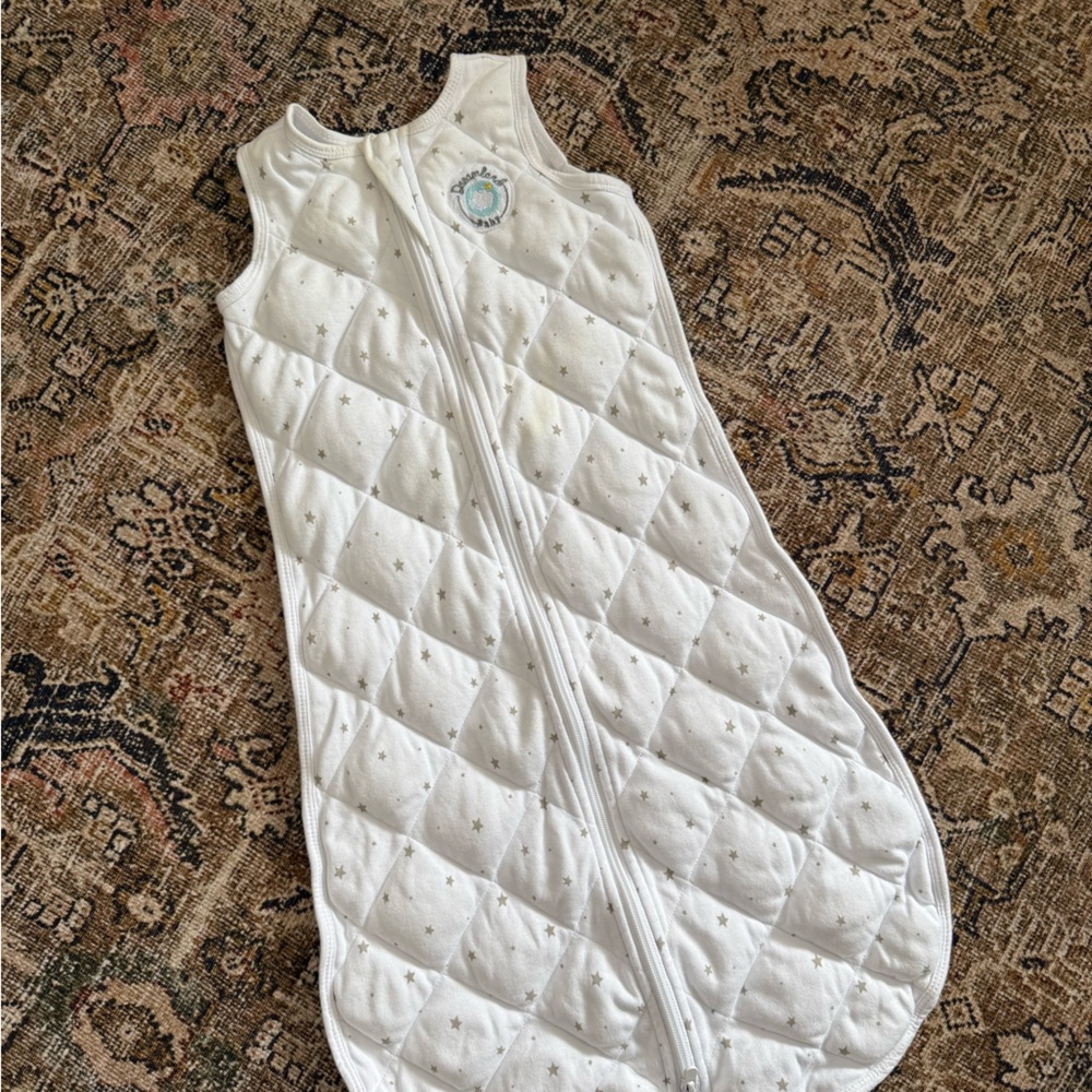 White Weighted Baby Sleepsack